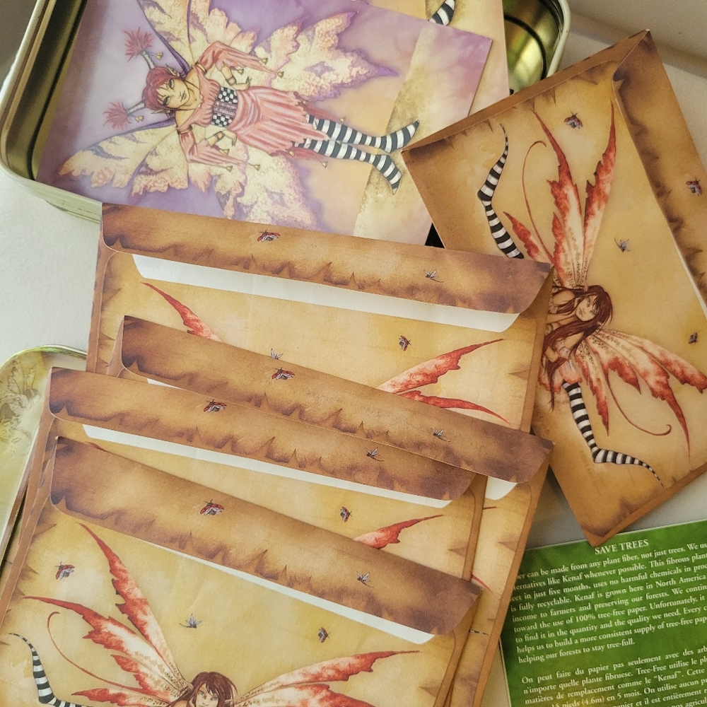 Amy Brown Fairy Art Print Believe Notecard & Tin Set Whimsical Fantasy Mythical - Picture 11 of 16